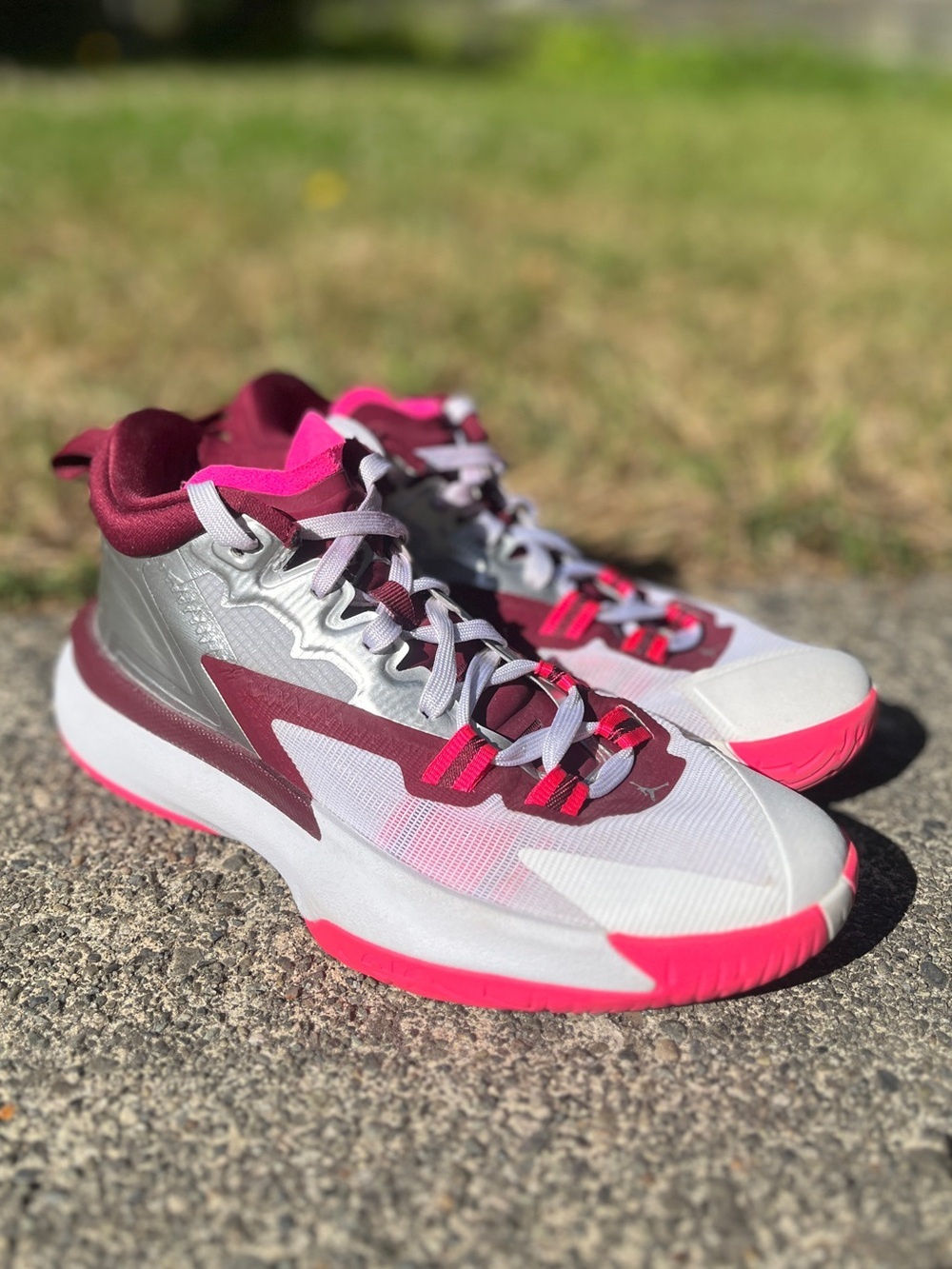 Jordan Zion 1 GS Marion Basketball Shoes Sneakers Sized 6Y 7.5 Womens - Picture 2 of 9